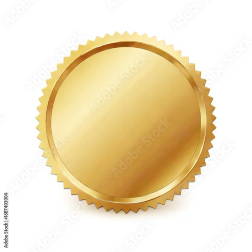gold medal isolated on white