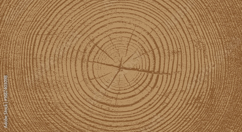 Abstract natural design with tree ring pattern perfect for backgrounds or textures