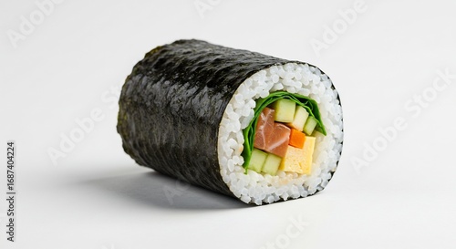 新鮮な寿司ロール 鮮やか色彩 光沢感抜群. AI Generated