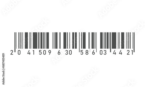 Fake line barcode icon design vector.