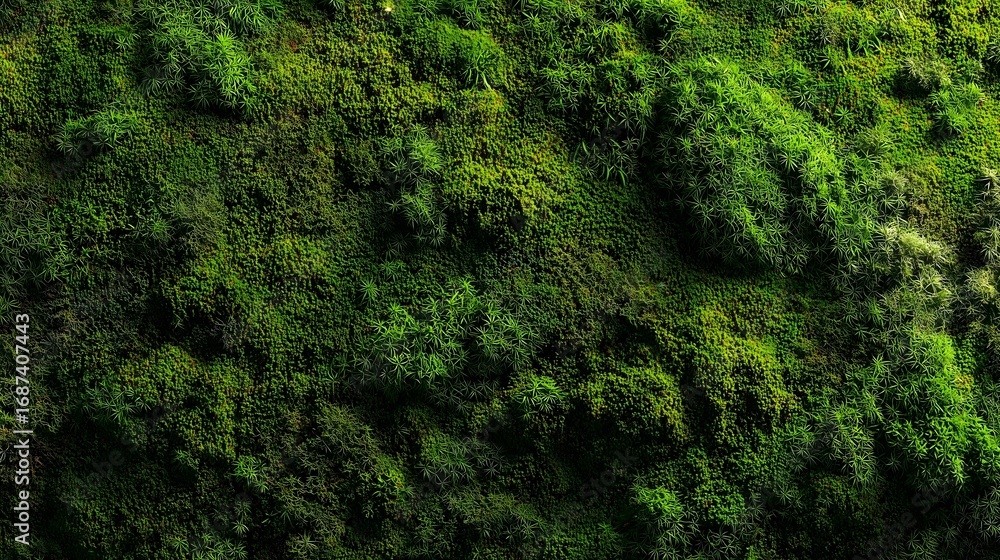 Fototapeta premium Moss Wall Texture Pattern