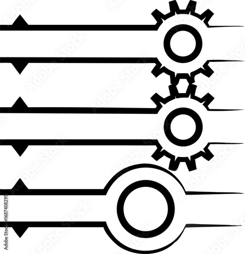 Abstract Gear System Design Interlocking Mechanisms and Industrial Engineering