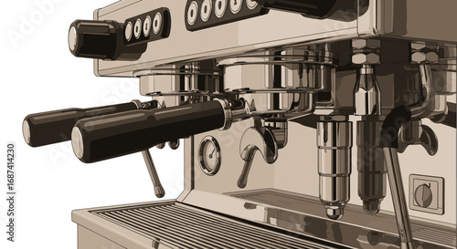 Get your morning caffeine fix with a vintage espresso machine, perfect for coffee lovers!