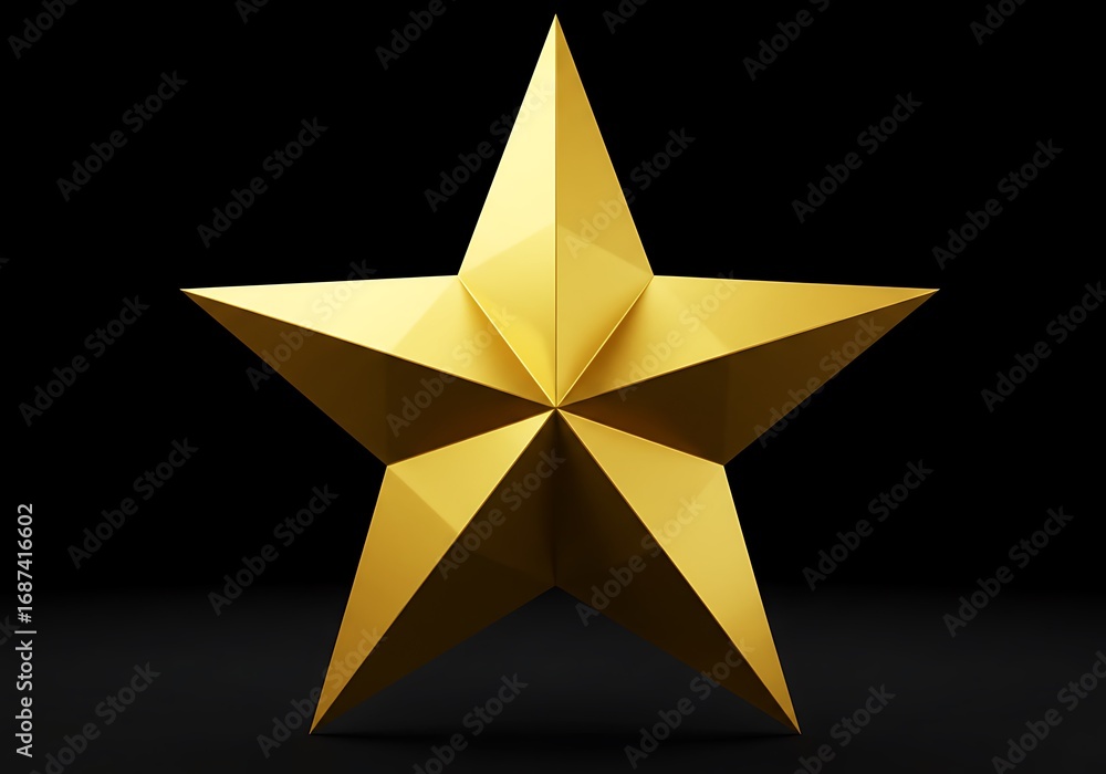 Obraz premium Golden Facets of Night