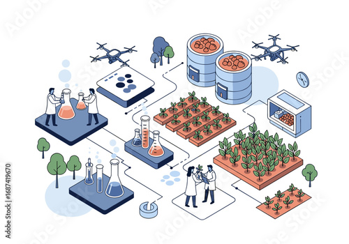 Advancements in agricultural technology and scientific research driving innovation and sustainability in farming practices