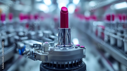 Robotic Precision Lipstick Production Line Automation with Bright  Clean.
