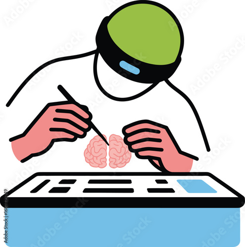 Neurosurgery Brain Surgery Illustration