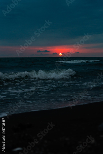 sunset on the beach
