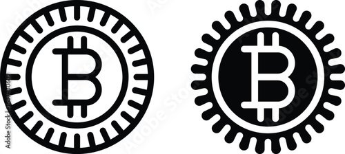 Bitcoin Cryptocurrency Coin Icon