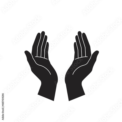 Praying Hands in Supplication and Faith.