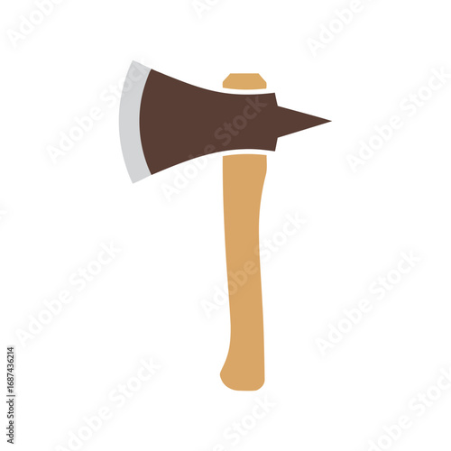 Woodcutting axe tool vector illustration isolated icon symbol graphic design vector