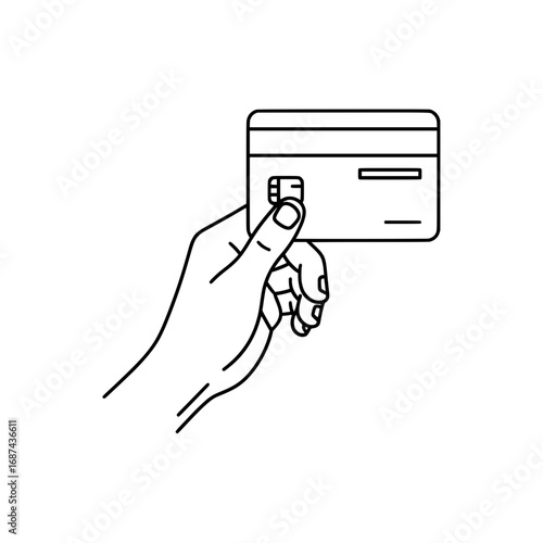 Hand holding credit card icon template satuan_Page 24