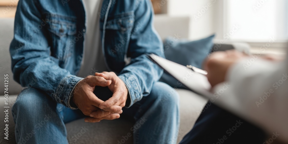 Fototapeta premium The Emotional Connection Between Therapist and Client in a Counseling Session