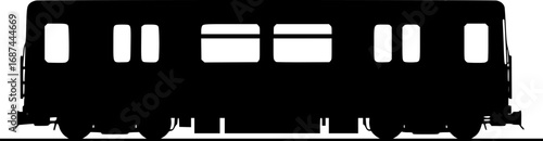 Subway train vector illustration on white background