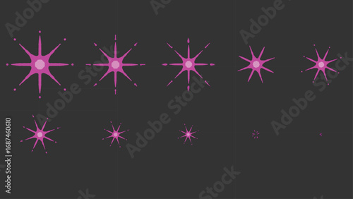 Beautiful Sparkle Animation | Frame by Frame Vector Effect