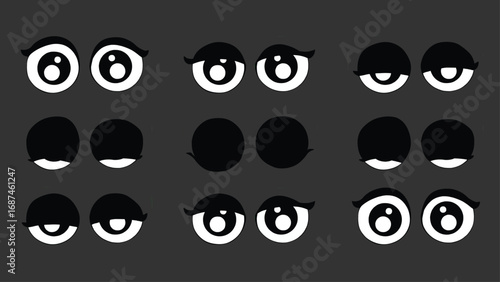 Hand-Drawn Eyes Blink | Frame by Frame Animation Vector Sequence