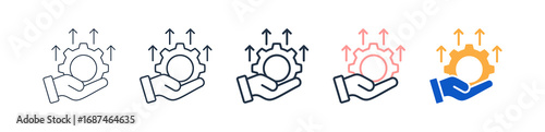 Optimization different style icons set vector illustration. 
