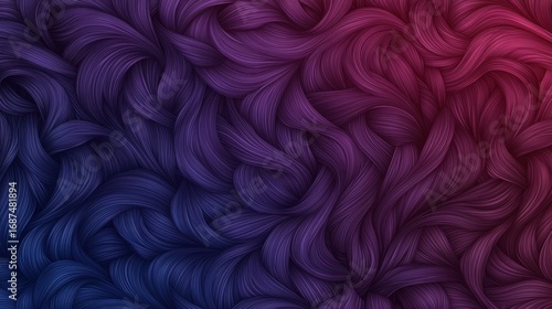 Abstract digital artwork showcasing flowing, textured, and colorful wavy lines in shades of purple and red.