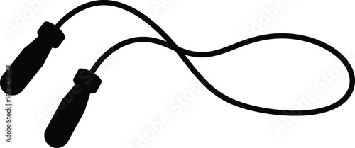 Scalable vector eps illustration of a skipping rope for fitness and exercise