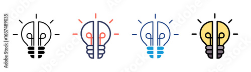 Knowledge Gaps Icon Set Multiple Style Collection