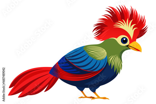 rooster isolated on white