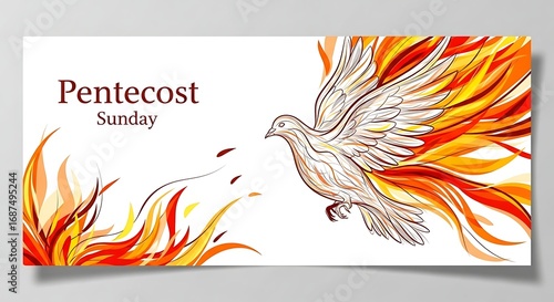 Pentecost Sunday Dove and Flames.