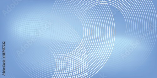 Abstract circle lines on light blue background. vector pattern geometric blue eps10
