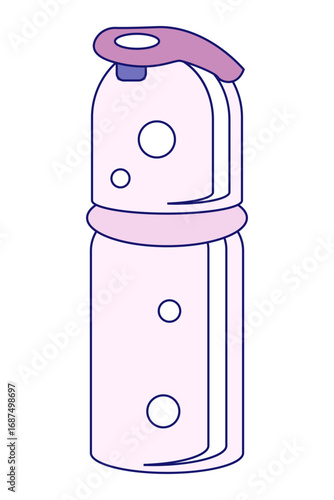 Vector Illustration of Fitness Woman in Gym Workout Pose