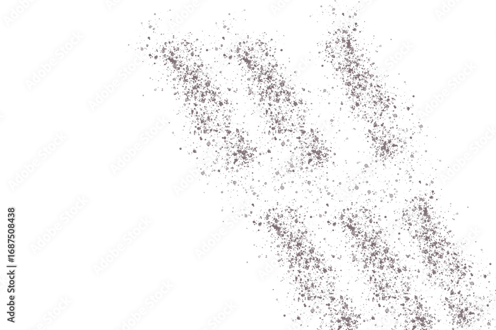 Fototapeta premium Grey dust diagonal lines isolated on transparent background for graphic design