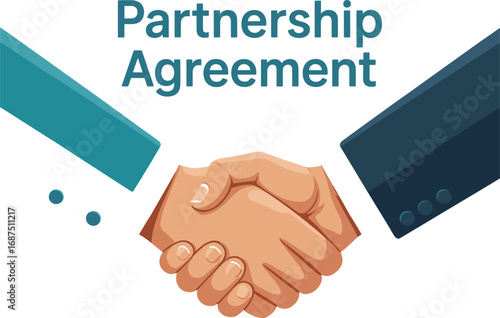  Partnership Handshake Business Agreement Vector