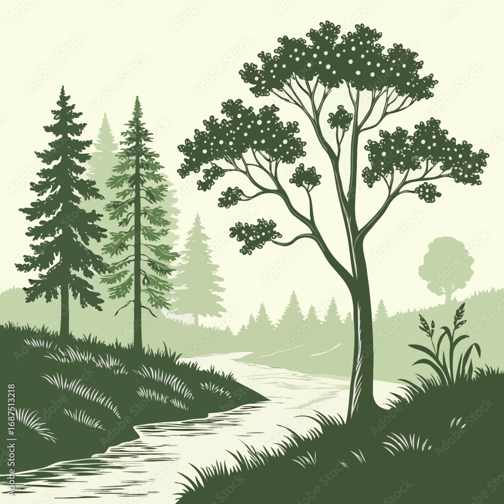 Fototapeta premium trees in the forest
