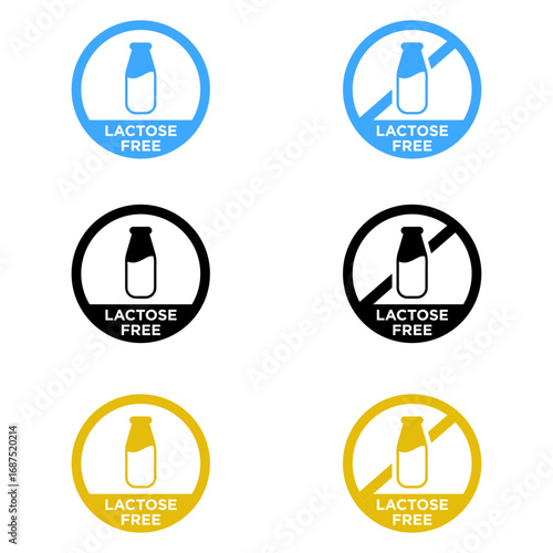 LACTOSE FREE VECTOR LOGO