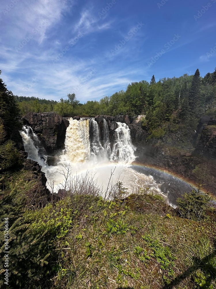 Fototapeta premium waterfall in the mountains