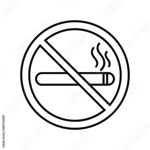 no smoking sign vector illustration