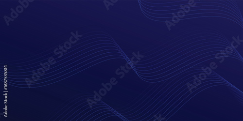 Abstract Blue waves geometric background. Modern background design. gradient color. Fluid shapes composition.