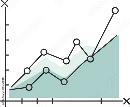 Wallpaper Mural Positive Growth Chart, Upward Trend Graph, Business Success Data, Financial Growth Illustration, Increasing Statistics Graph Torontodigital.ca