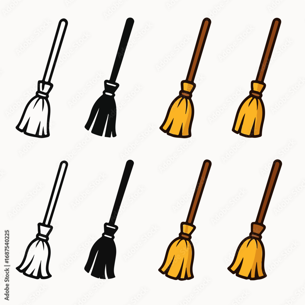 Naklejka premium Witch’s Broom