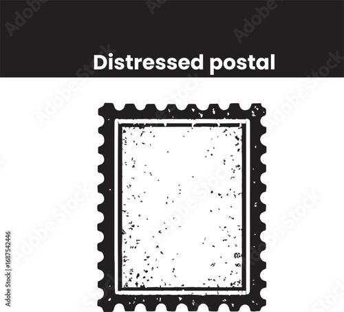 Real estate  Distressed postal  design