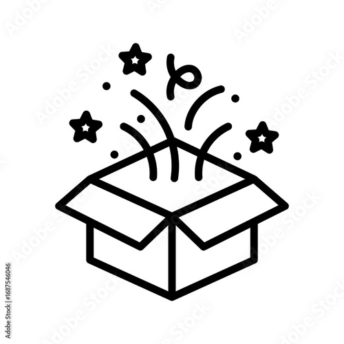 Surprise Icon Vector Illustration Line Version