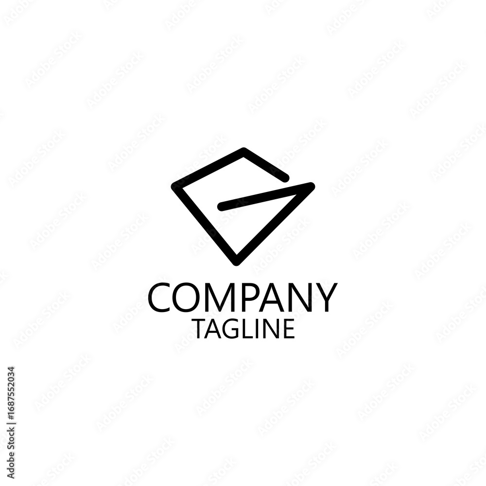 Naklejka premium logo design mountain