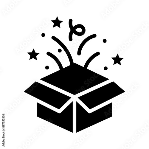 Surprise Icon Vector Illustration Glyph Version