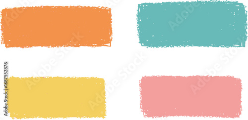colorful squares arranged neatly in four corners