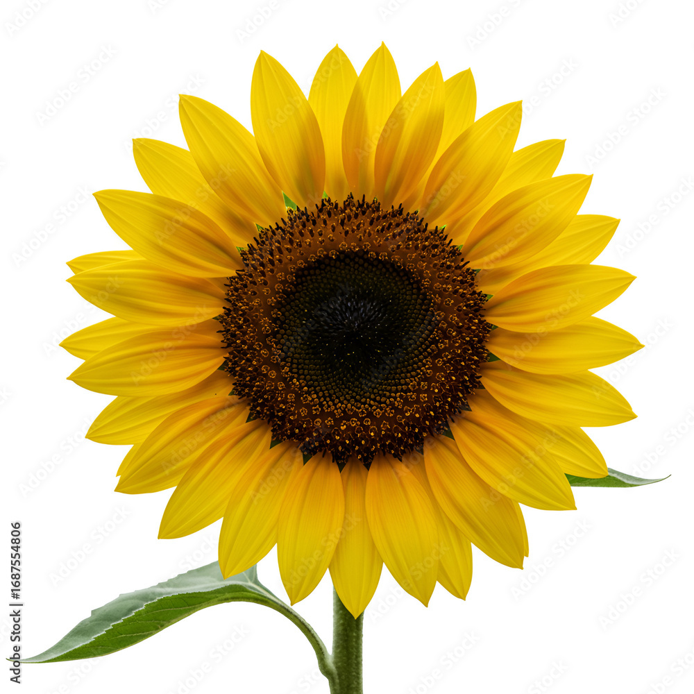 Obraz premium sunflower isolated on white