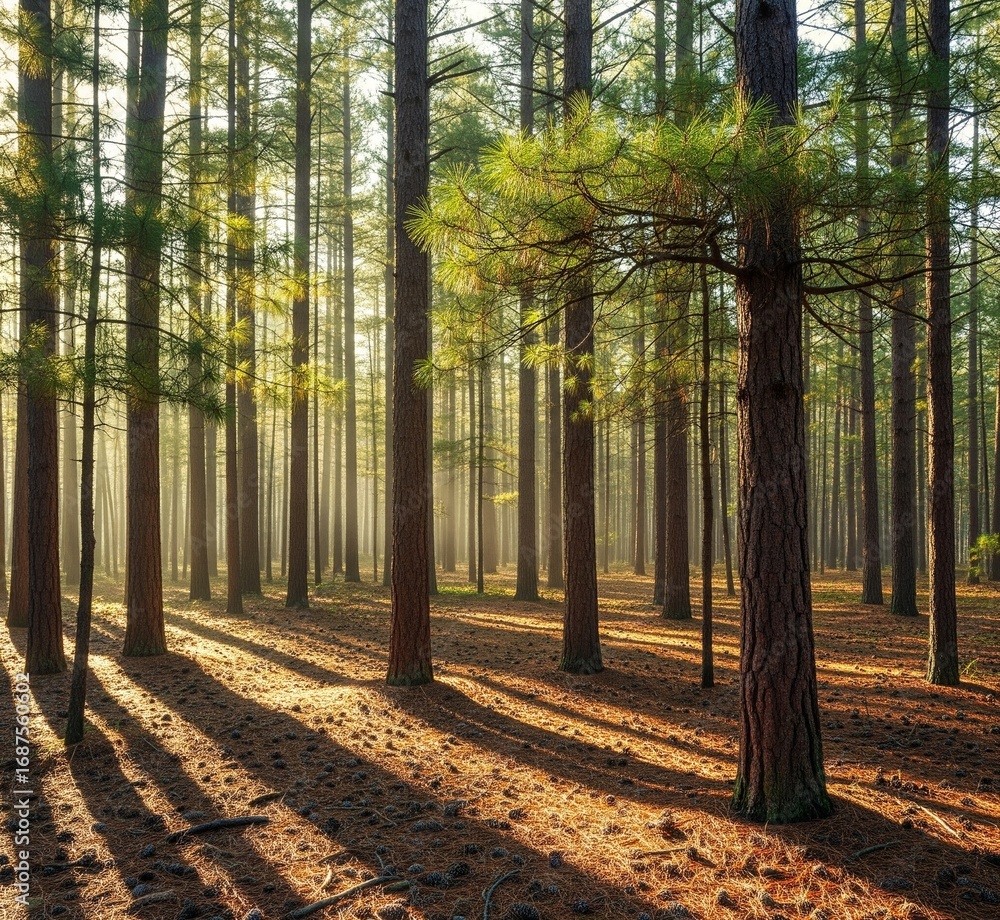 Fototapeta premium pine tree in the forest