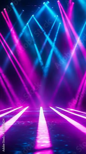Wallpaper Mural Gorgeous concert lighting effects with radiant colorful beams high resolution picture Torontodigital.ca