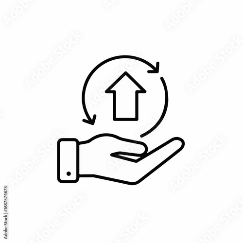 Expertly guiding upward growth and continuous improvement with a helping hand for business success and progress