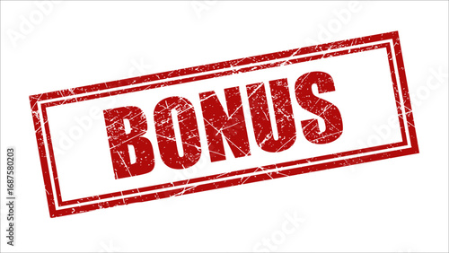 Bonus stamp with grunge texture