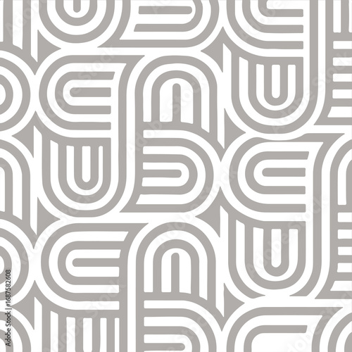 Abstract Geometric shape line art pattern background