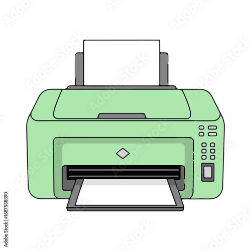 
printer vector illustration design