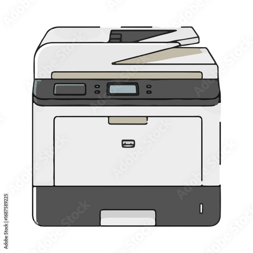 
printer vector illustration design